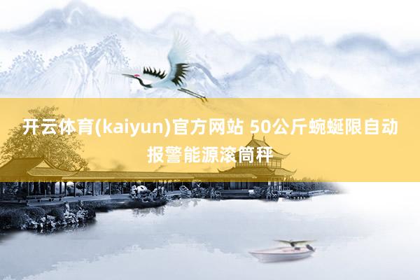 开云体育(kaiyun)官方网站 50公斤蜿蜒限自动报警能源滚筒秤