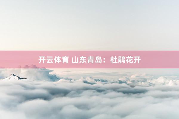 开云体育 山东青岛：杜鹃花开