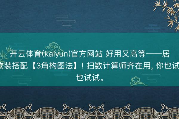 开云体育(kaiyun)官方网站 好用又高等——居家软装搭配