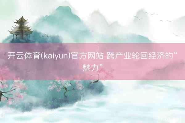 开云体育(kaiyun)官方网站 跨产业轮回经济的“魅力”